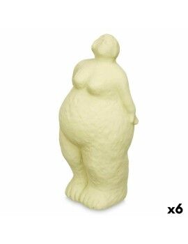 Figura Decorativa Verde Dolomita 14 x 34 x 12 cm (6 Unidades) Mujer De pie