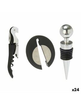 Set de Accesorios para Vino Acero Inoxidable Polipropileno (24 Unidades) 3 Piezas