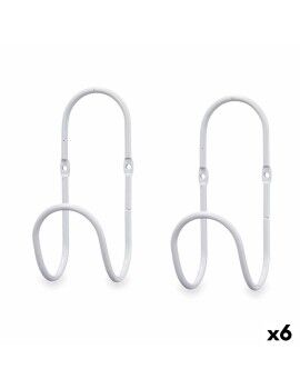 Cabides Branco Metal Conjunto 2 Peças (6 Unidades)