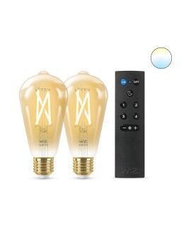 Lâmpada Inteligente Wiz ST64 E27 50 W Multicolor Dourado 7 W 640 lm (2 Unidades)