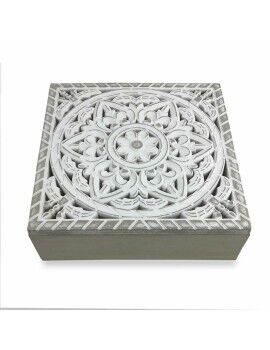 Caja-Joyero Versa Mandala 22 x 7 x 22 cm Madera MDF