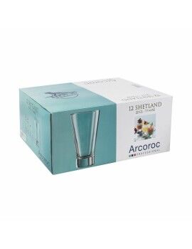 Conjunto de Copos Arcoroc Shetland Transparente Vidro 12 Unidades 220 ml