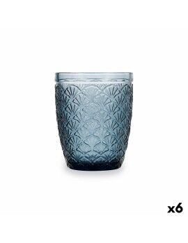 Vaso Bidasoa Blue Moon Azul Vidrio 240 ml (6 Unidades)