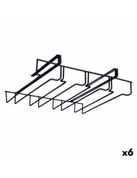 Soporte para Copas Hierro 36 x 7,5 x 26 cm (6 Unidades)