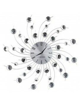 Reloj de Pared Esperanza EHC004 Negro/Plateado Plateado Metal 150 cm