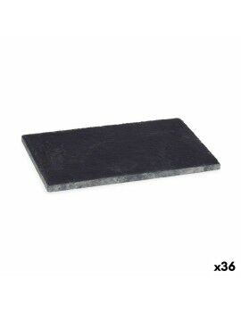 Bandeja de Aperitivos Negro Pizarra 10 x 0,5 x 15 cm (36 Unidades)