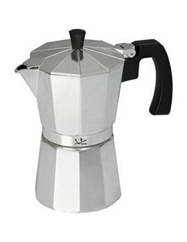 Cafetera Italiana JATA CCA6          * Plateado 6 Tazas Aluminio