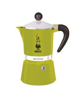 Cafeteira Italiana Bialetti Rainbow Verde Metal Alumínio Termoplástico 270 ml