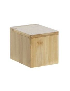 Saleiro com Tampa DKD Home Decor Natural Bambu 10 x 13 x 10 cm