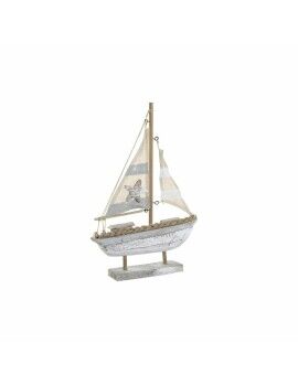 Figura Decorativa DKD Home Decor Cinzento Madeira Poliéster (29 x 6 x 42 cm)