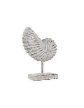 Figura Decorativa Home ESPRIT Branco Mediterrâneo Concha 22 x 10 x 30 cm