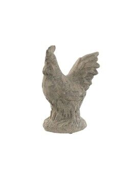 Figura Decorativa Home ESPRIT Gris Gallina Acabado envejecido 17 x 12 x 22 cm