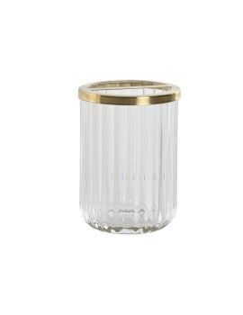 Copos Home ESPRIT Dourado Cristal 7,5 x 7,5 x 10 cm