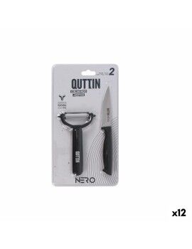 Conjunto de Cozinha Quttin Nero Preto 2 Peças (12 Unidades)