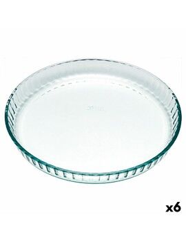 Molde para Bolos Pyrex Classic Vidrio Transparente Vidro Plano Redondo 25 x 25 x 4 cm 6 Unidades