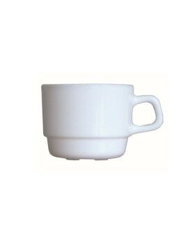 Juego de Tazas Arcoroc Restaurant Blanco Vidrio 190 ml Infusión 12 Unidades