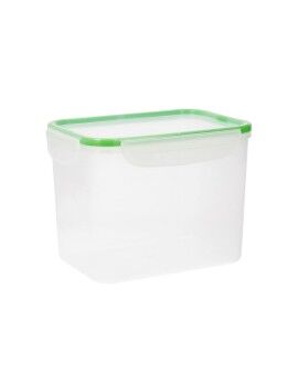 Fiambrera Hermética Quid Greenery Transparente Plástico (3,7 L) (Pack 4x)