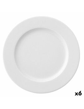 Plato Llano Ariane Prime Cerámica Blanco (Ø 31 cm) (6 Unidades)