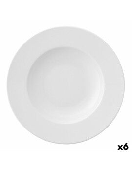 Prato para Massa Ariane Prime Cerâmica Branco (Ø 30 cm) (6 Unidades)