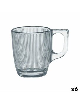 Taza Luminarc Stripy Transparente Vidrio 90 ml (6 Unidades)