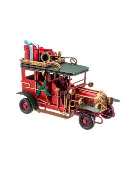 Adorno Navideño Rojo Multicolor Metal Coche 12 x 4,8 x 8 cm