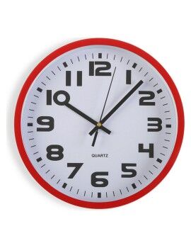 Reloj de Pared Versa Rojo Plástico 3,8 x 25 x 25 cm