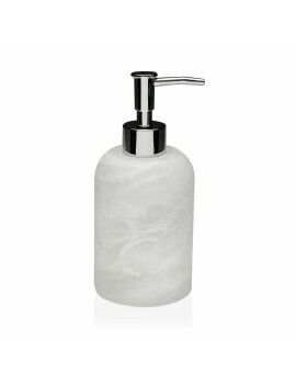 Dispensador de Sabão Versa Branco Mármore Resina ABS (17,5 cm)