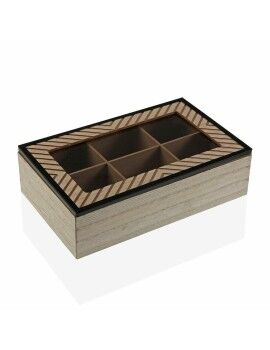 Caixa Decorativa Versa Cohen Madeira Minimalista Madeira MDF (17 x 7 x 24 cm)