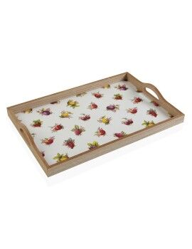 bandeja de aperitivos Versa Strawberry Madeira MDF (30 x 5 x 45 cm)