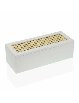 Caja-Joyero Versa Rectangular Blanco (10 x 8 x 26 cm)