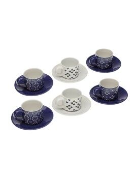 Conjunto de Chávenas de Café Versa Regina Cerâmica (6 Peças)