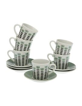 Juego de 6 Tazas con Plato Versa Erna Porcelana