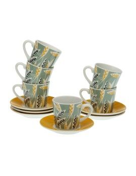 Juego de 6 Tazas con Plato Versa Elora Porcelana