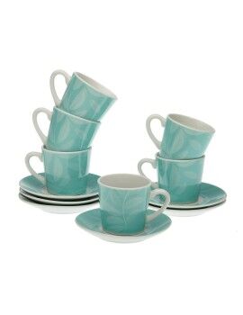 Juego de 6 Tazas con Plato Versa Elnora Porcelana