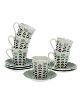 Juego de 6 Tazas con Plato Versa Erna Porcelana