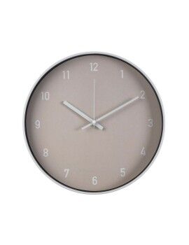 Reloj de Pared Versa Beige Cristal Plástico 4 x 30 x 30 cm