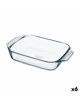 Fuente para Horno Pyrex Irresistible Transparente Vidrio Rectangular 27,5 x 16,9 x 6 cm (6 Unidades)