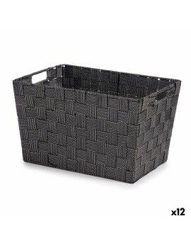 Cabaz Preto Tecido 25 x 20 x 35 cm (12 Unidades)