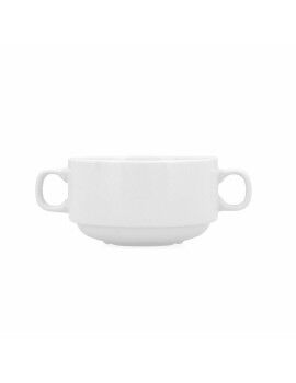 Tazas para Consomé Bidasoa Glacial Blanco 300 ml (6 Unidades) (Pack 6x)