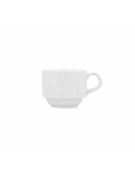 Taza Bidasoa Glacial Cerámica Blanco (100 ml)