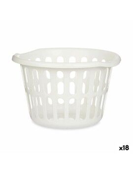 Cesto Blanco Polipropileno 27 L 40 x 25 x 40 cm (18 Unidades)