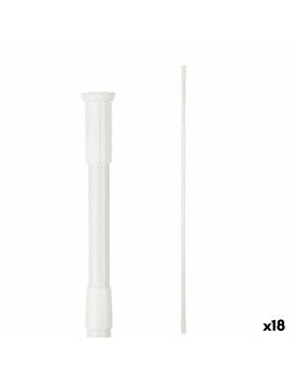 Barra extensível De duche Branco Alumínio 200 x 2,2 x 2,2 cm (18 Unidades)