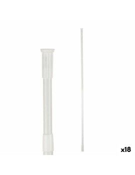 Barra extensível De duche Branco Alumínio 260 x 2,2 x 2,2 cm (18 Unidades)