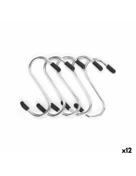 Gancho para pendurar Conjunto Prateado Metal 7 cm (12 Unidades)