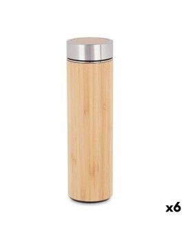 Termo 500 ml Natural Metal Bambu (6 Unidades)