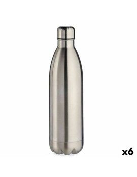 Termo Prateado 500 ml Aço inoxidável (6 Unidades)