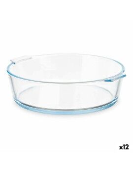 Fuente de Cocina Con asas Transparente Vidrio de Borosilicato 1,6 L 23 x 6 x 20 cm (12 Unidades)