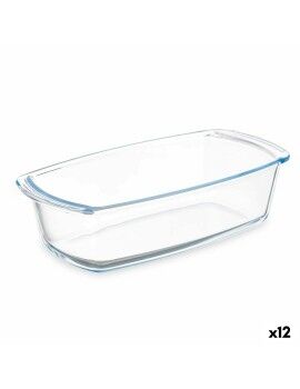 Recipiente de Cozinha Com pegas Transparente Vidro de Borosilicato 1,6 L 27 x 7,2 x 14 cm (12...