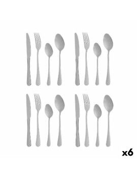 Set de Cubiertos Plateado Acero Inoxidable (6 Unidades)