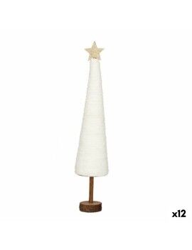 Árbol de Navidad Blanco Dorado 8,5 x 43 x 8,5 cm (12 Unidades)